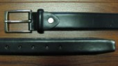 Style 1209 Feathered-edge Leather, Classic prong fashion buckle